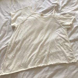 Free People White Off-The-Shoulder Top